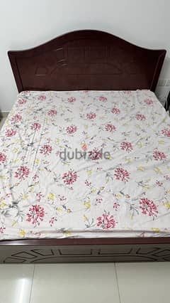 King size cot with mattress easy to disassemble