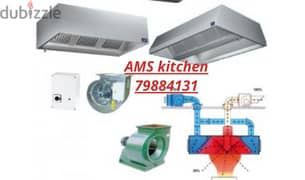 ss kitchen hood and motor fixing 0
