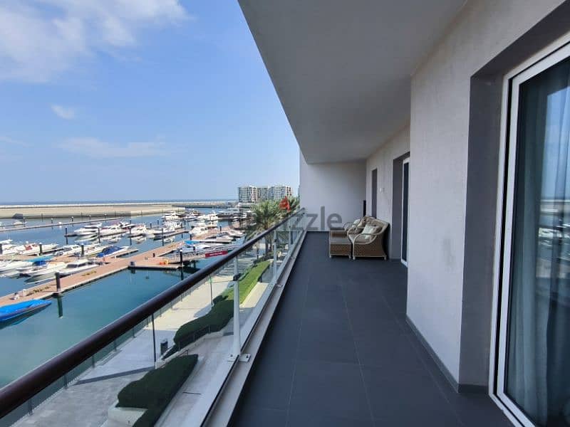 Marina view 2BHK furnished apartment for rent in Al Mouj 1