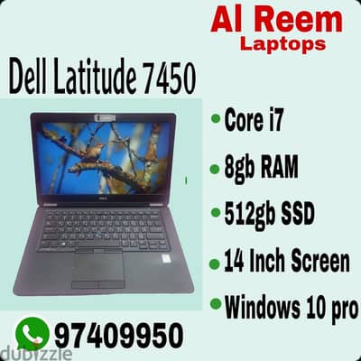 DELL CORE I7 8GB RAM 512GB SSD 14 INCH SCREEN