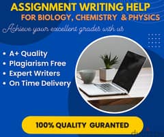 Assignment, Reports & Homework Help for Biology Physics Chemistry