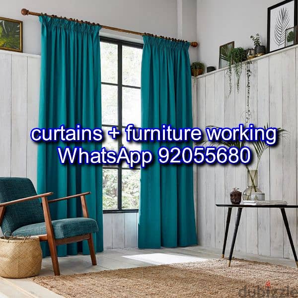 carpenter/furniture,ikea fix repair/curtains,tv,wallpaper fix in wall 3