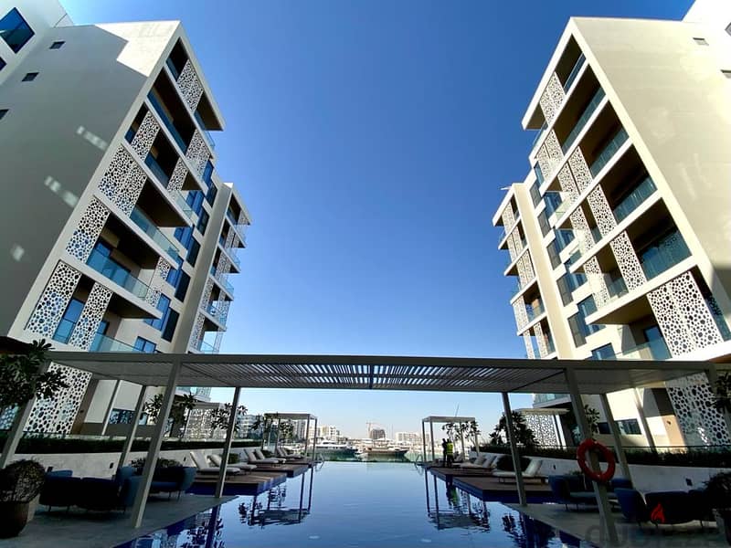 شقة غرفة وصالة للبيع في الموج | Top View 1 Bedroom Apartment, Al Mouj 13