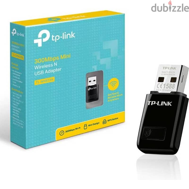 TP LINK WIFI DONGLE TL-WN823N USB FOR ADAPTER FOR DEKSTOP AND LAPTOP 0