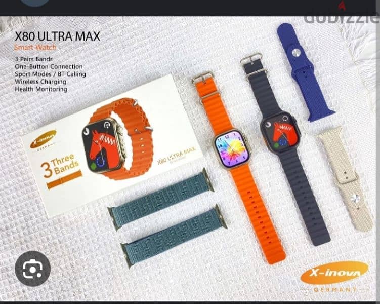 Smart watch x80 ultra 3 Bands X-inova (Box-Pack) 1