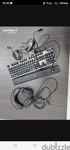 For Sale MSi Keyboard and mouse and camera and headset