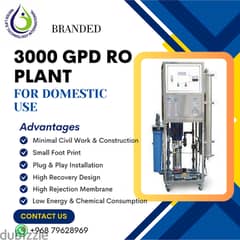 3000 GPD RO Plant
