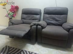 5 seater sofaset Recliner,leather from LULU  like new