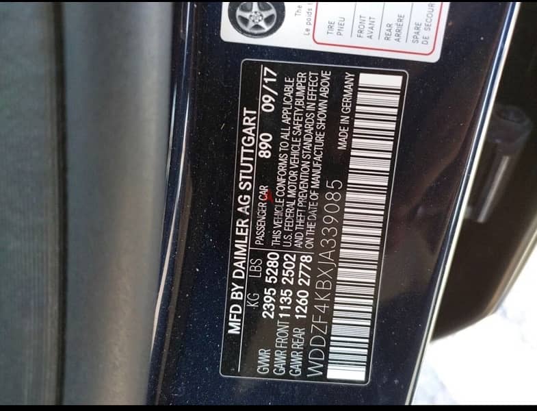 مرسيدس E300/2018بانوراما AMGوكاله يعتبر بدون حادث ونظيف 10
