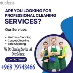 House/ Sofa /Carpet /Metress Cleaning Service available in All Muscat