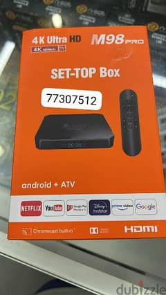 Bluetooth Remote TV BOX with one year subscription