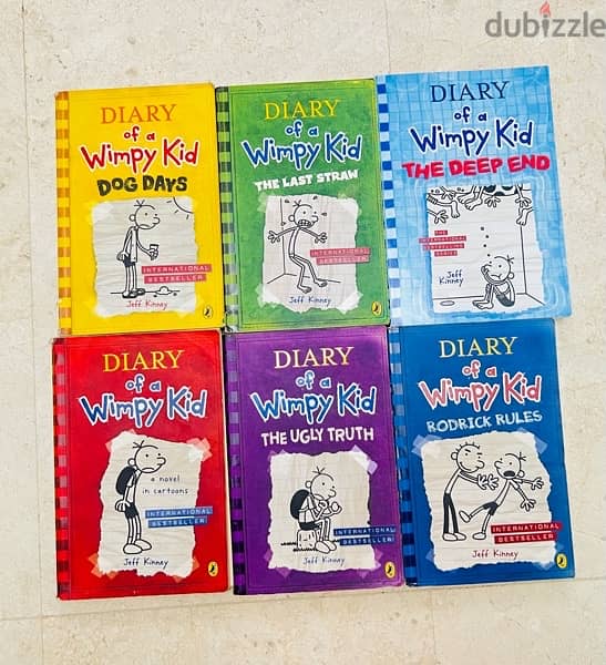 6 diary of the wimpy kid books collection / children books 1
