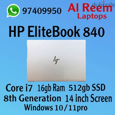 HP CORE I7 16GB RAM 512GB SSD 14 INCH SCREEN 8th GENERATION