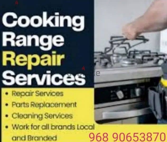 Cooking range repair and service 1