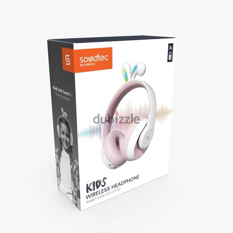 Soundtec Kids Wireless Headphone Rabit Ears PD-STKNCRE (Brand-New) 3