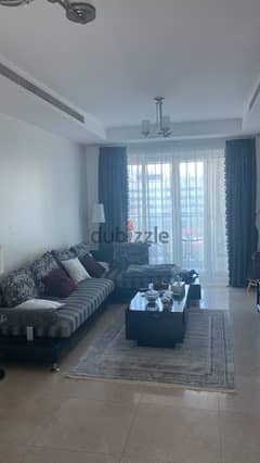 fully furnished flat with balcony for rent ,located muscat grand mall
