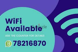 wifi connection available AWASR Oordeo fasstst internet call 78216870 0