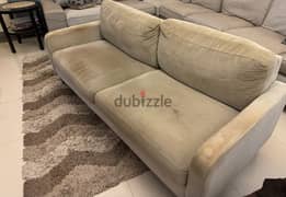 3 seaters sofa from home center used for 15 ro