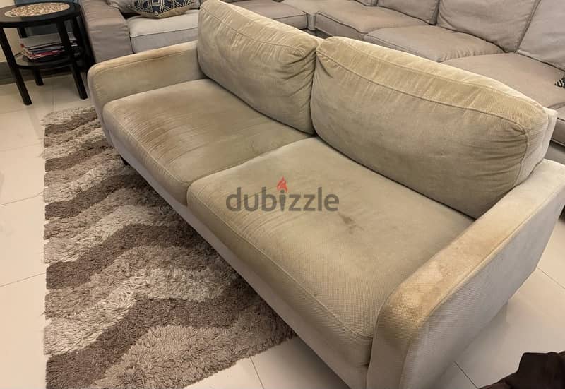 3 seaters sofa from home center used for 15 ro 0