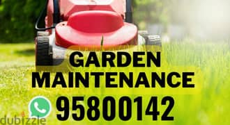 Garden maintenance, Plants Cutting, Artificial grass, Pots, Soil,Seeds