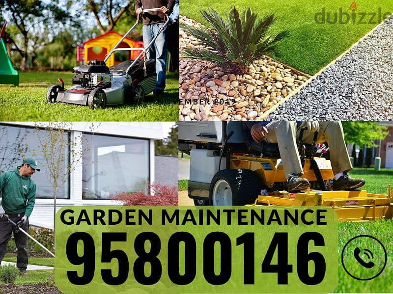 Garden maintenance, Plants Cutting, Artificial grass,Tree Trimming 0