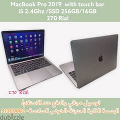 MacBook Pro 2019 with touch bar, in Excellent condition