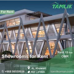 Showrooms for Rent in AL Khuwair| REF 474GA