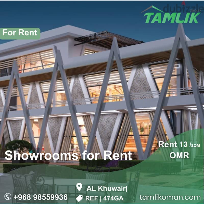 Showrooms for Rent in AL Khuwair| REF 474GA 0
