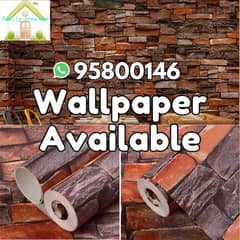 Wallpaper Available for walls,3D Designs, Installing services 0
