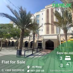 Elegant 3 Bedroom Flat for Rent and Sale in Al Mouj | REF 205GB