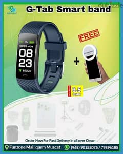 G-Tab Smart Band 
with free Selfie light