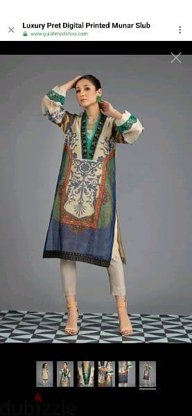 stitched kurti by Gul Ahmed Pakistani woman clothing 3