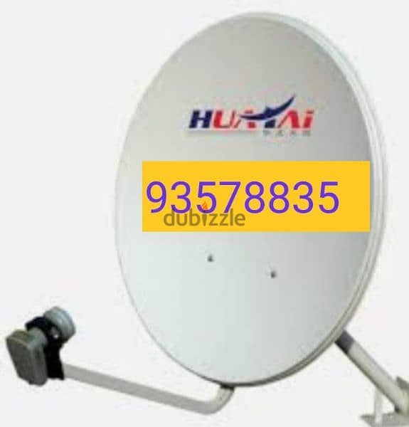 nilesat Airtel Arabsat fixing All satellite dish and 0