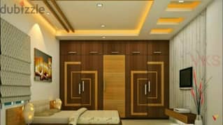 gypsum board and painting and partition interior design dbddj