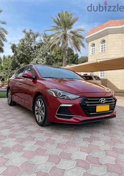 Hyundai Elantra  No 1  full option 2018 very clean Oman AGENCY 2000 cc 7