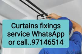 fix curtains and frames photo clock tv w/call. 97146514