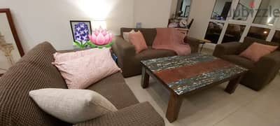 used sofa set with covers