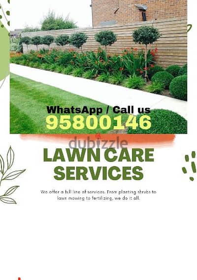 Lawn Care/ Maintenance, Plants Cutting, Tree Trimming, Artificial gras