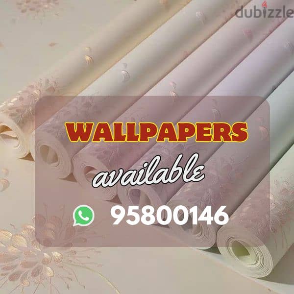 Wallpaper Available for walls, Multiple Designs,3D printed Wallpaper 0