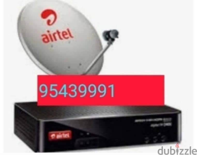 Dish Fixng and setting Airtel nilesat Arabsat Osn 0