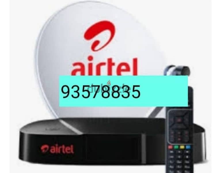 Satellite receiver and Dish antenna installation Nileset DishTv Airtel 0