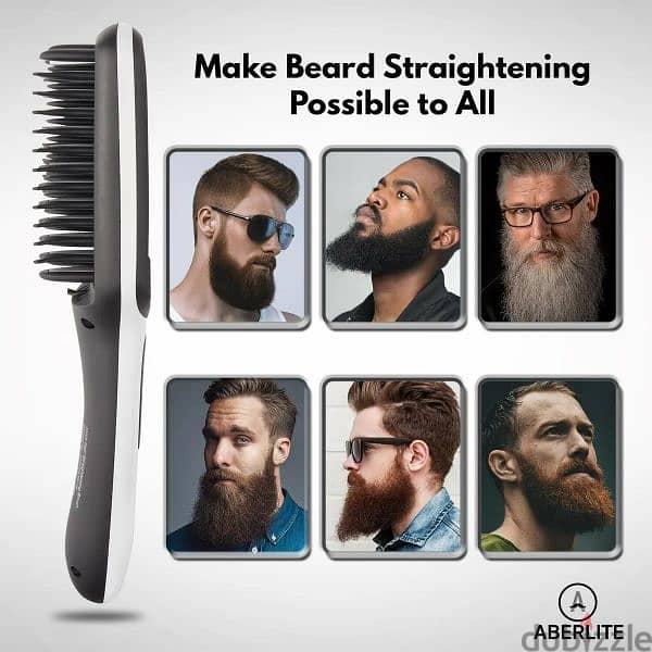 Aberlite Beard Straightener for Men مصفف اللحية الحراري 9