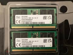 Ram 32GB DDR5 - 4800mhz for laptops ,alienware للبيع رامات 32 جي بي دي