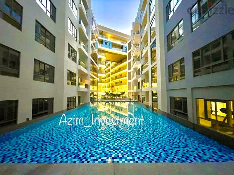 Modern 1 bedroom flat for rent in Muscat Hills-Gym New Swimming pool 2