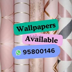 Wallpaper Available,3D multiple Designs, Pasting services available