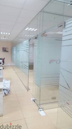 we do all glass and gypsum partitions work. office office fiiout
