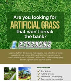 Artificial Grass Turf Stones Soil Fertilizer Pots Plants service