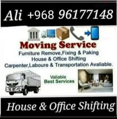 House villa office flat shifting furniture fixing transport