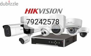 hikvision cctv cameras and intercom door lock fixing and mantines