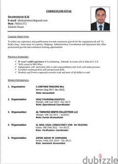 I am looking for a Job in Accounts 8+ year’s solid experience